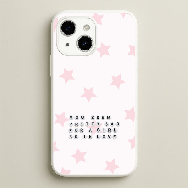 Pretty Sad Letter Beads iPhone 15 Case