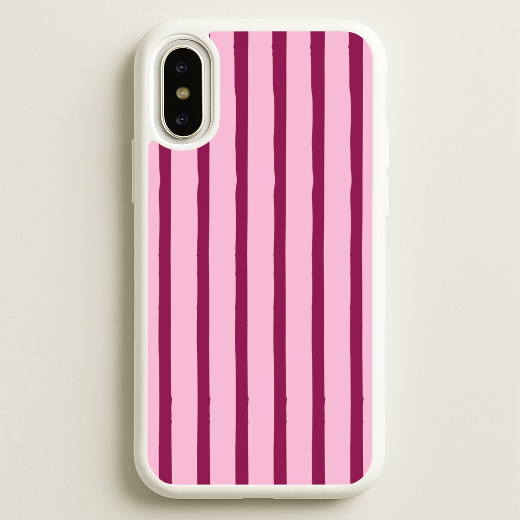 Strawberry Stripes iPhone X / XS Case