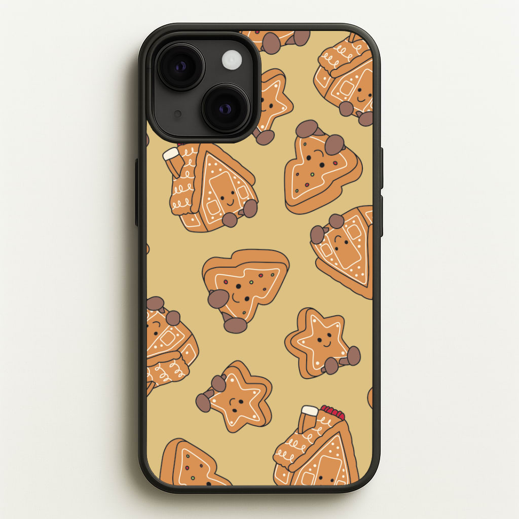 Gingerbread Plushies Pattern iPhone 13 Mini Case