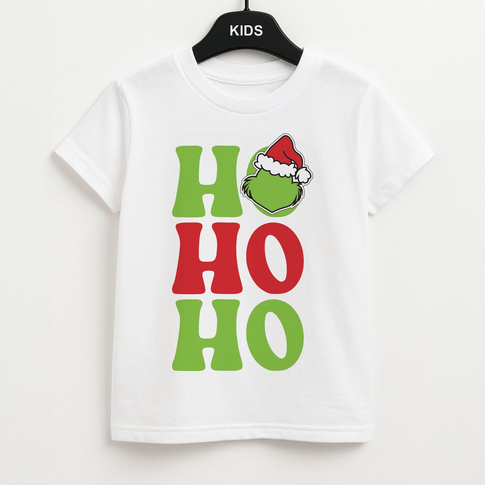 Green Ho Ho Ho Kids Unisex T-Shirt