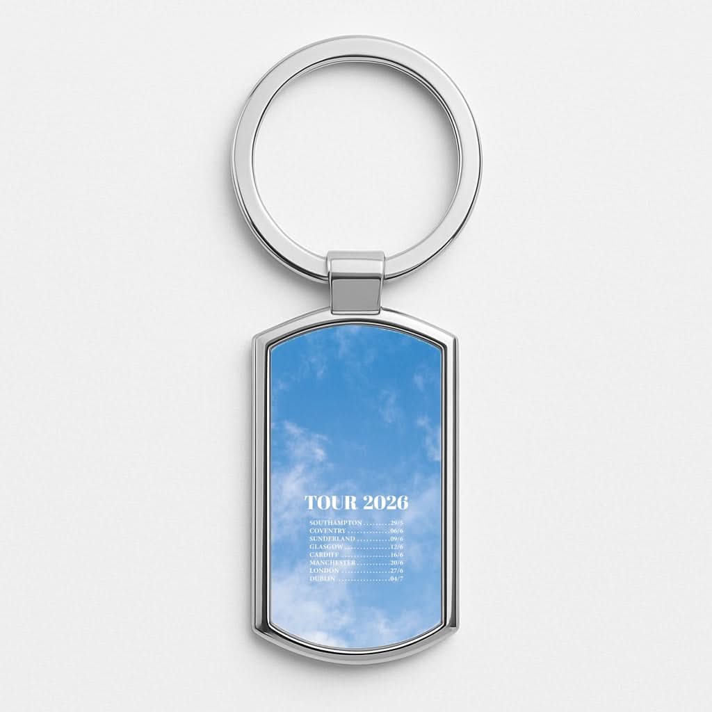 Band Tour 2026 Silver Metal Keyring
