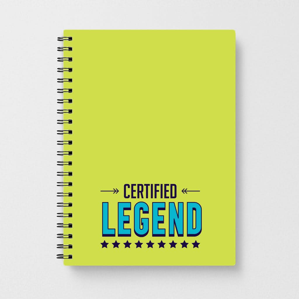 Certified Legend Notebook