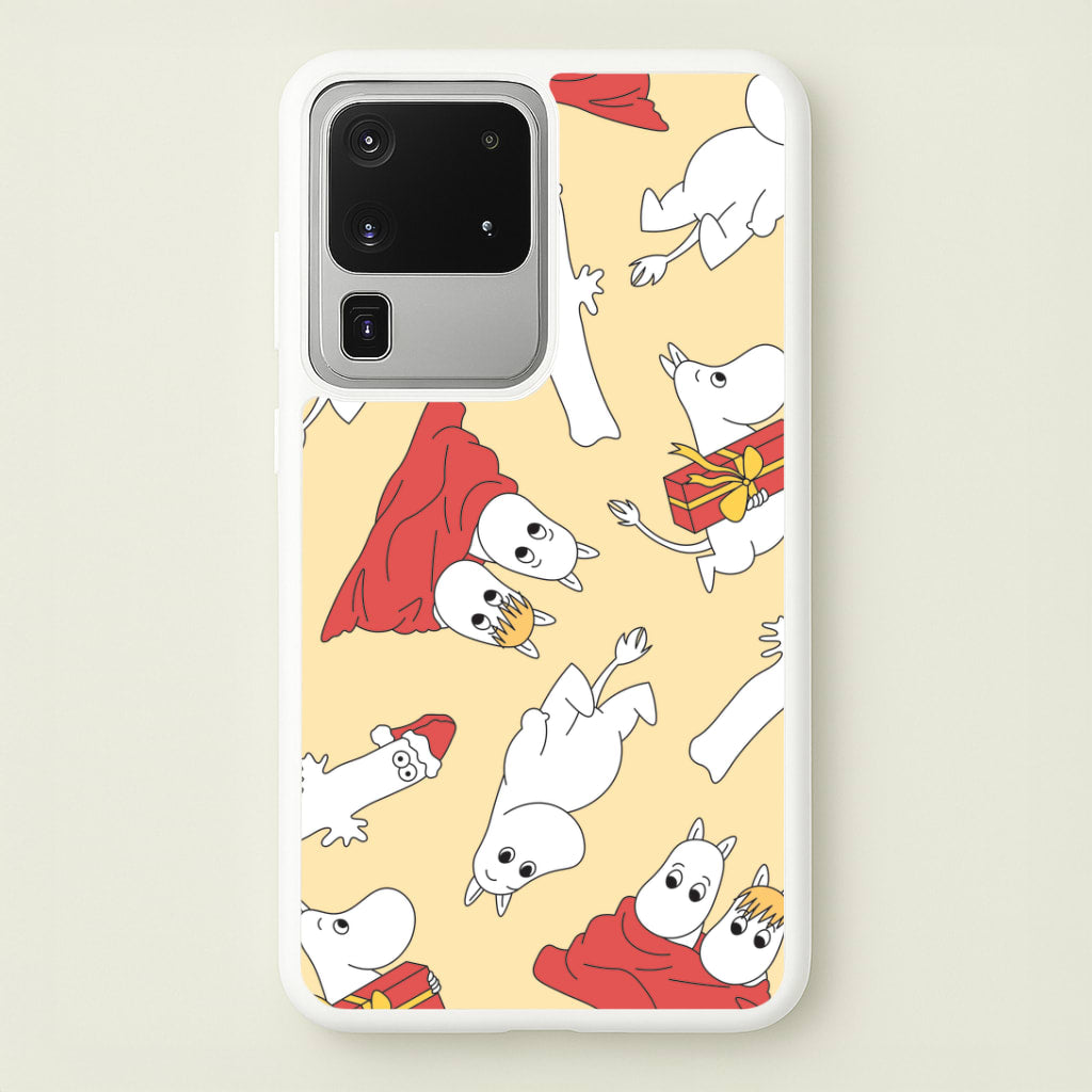Christmas Mooms Pattern Galaxy S20 Ultra Case