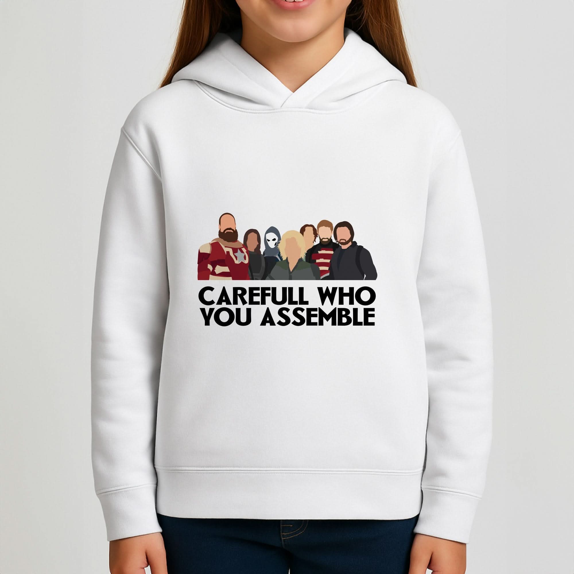 Careful Who You Assemble Girls Hoodie