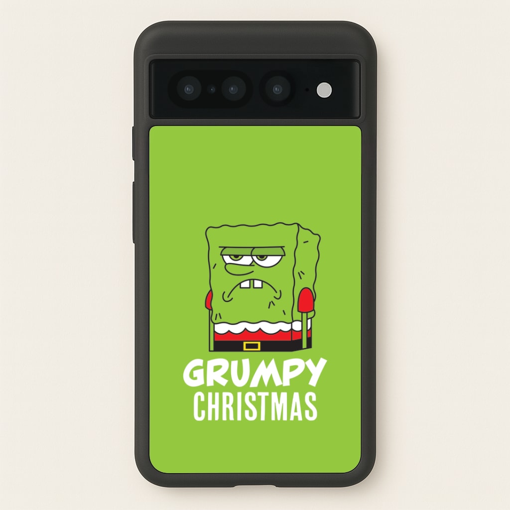 Grumpy Christmas Cartoon Sponge Google Pixel 7 Pro Case