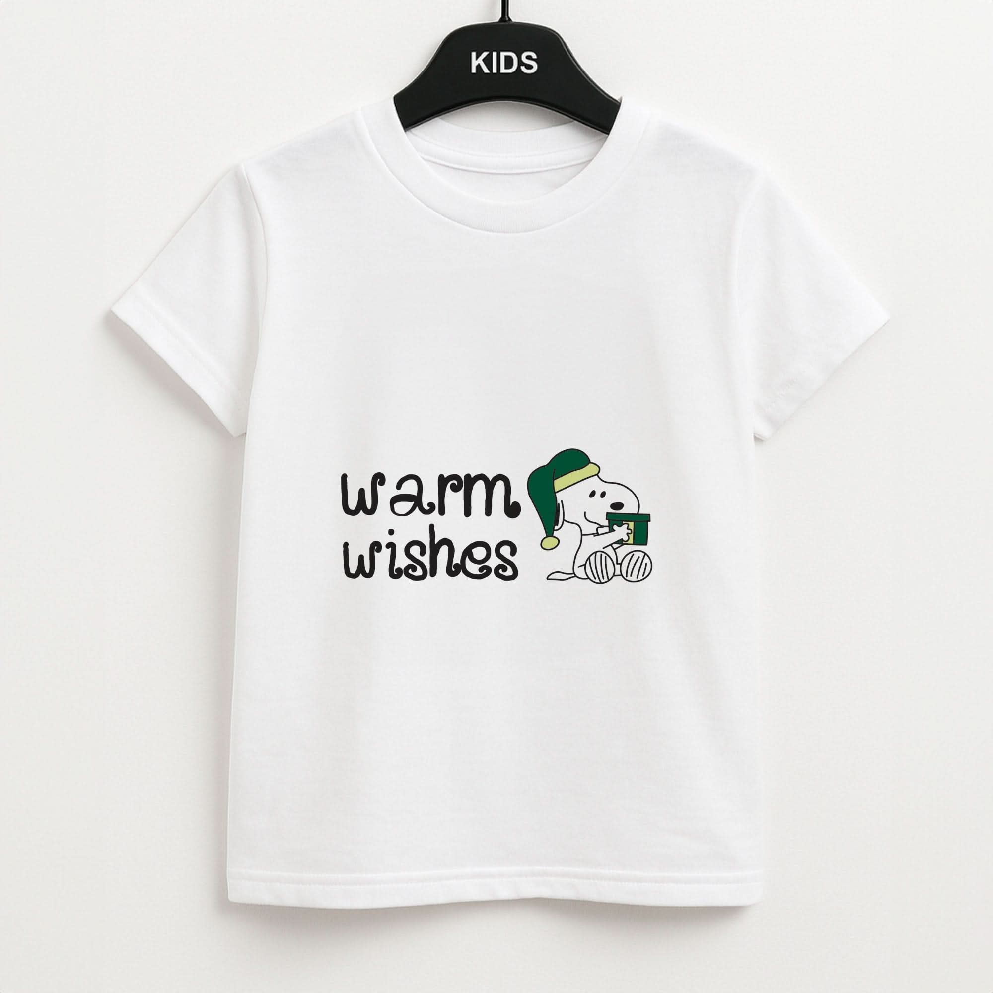 Cartoon Beagle Warm Wishes Kids Unisex T-Shirt