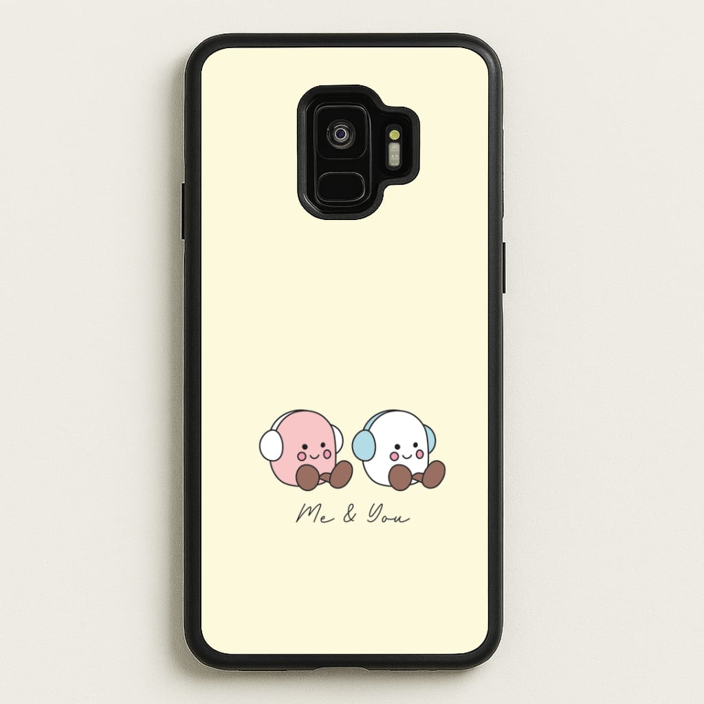 Cute Christmas Marshmellow Plushies Galaxy S9 Case