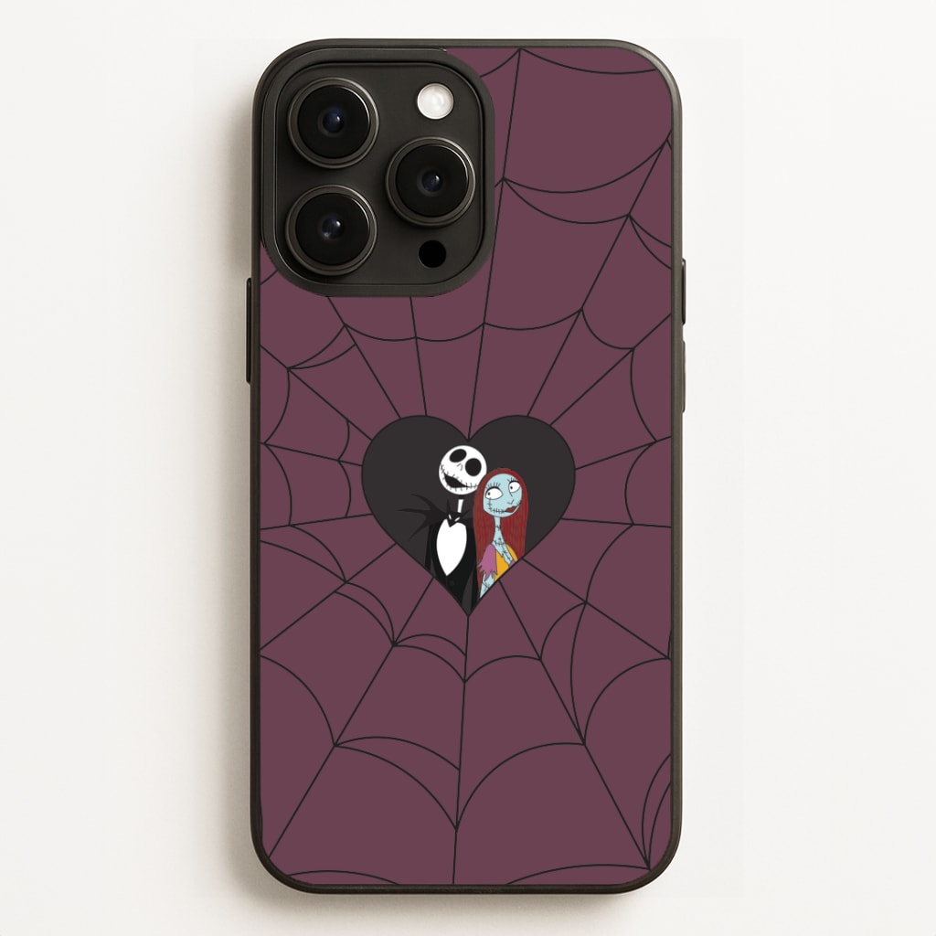 J And S Cobweb Heart iPhone 12 Pro Max Case