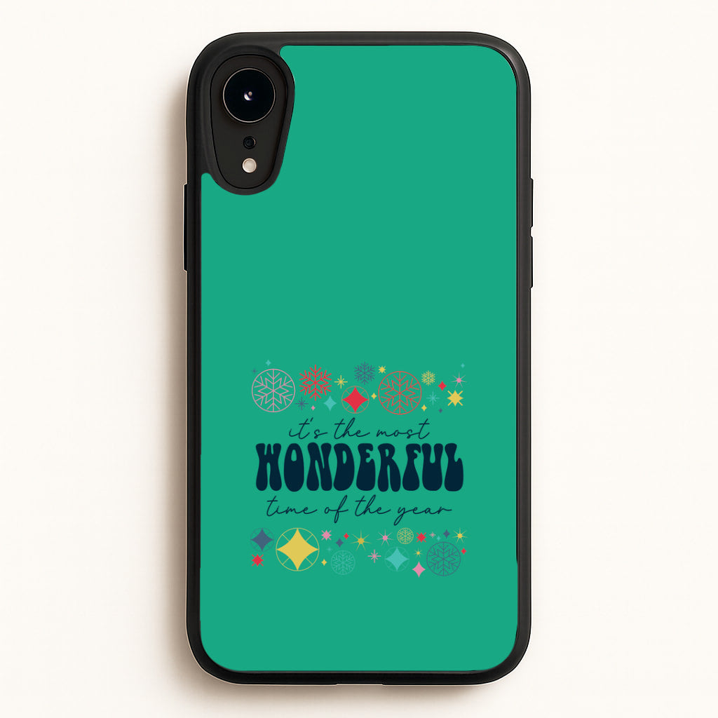 The Most Wonderful Time Of The Year Geometric iPhone XR Case