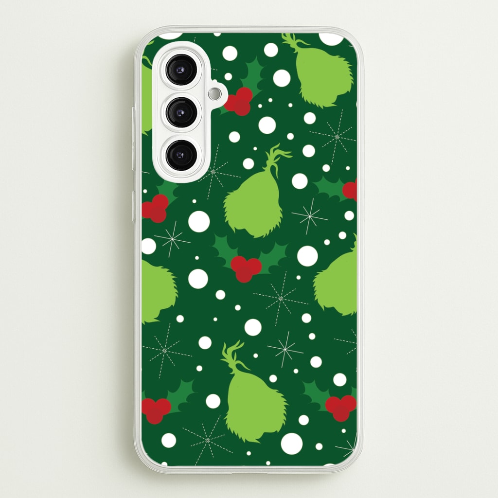 Green Creature Christmas Pattern Galaxy A16 Case