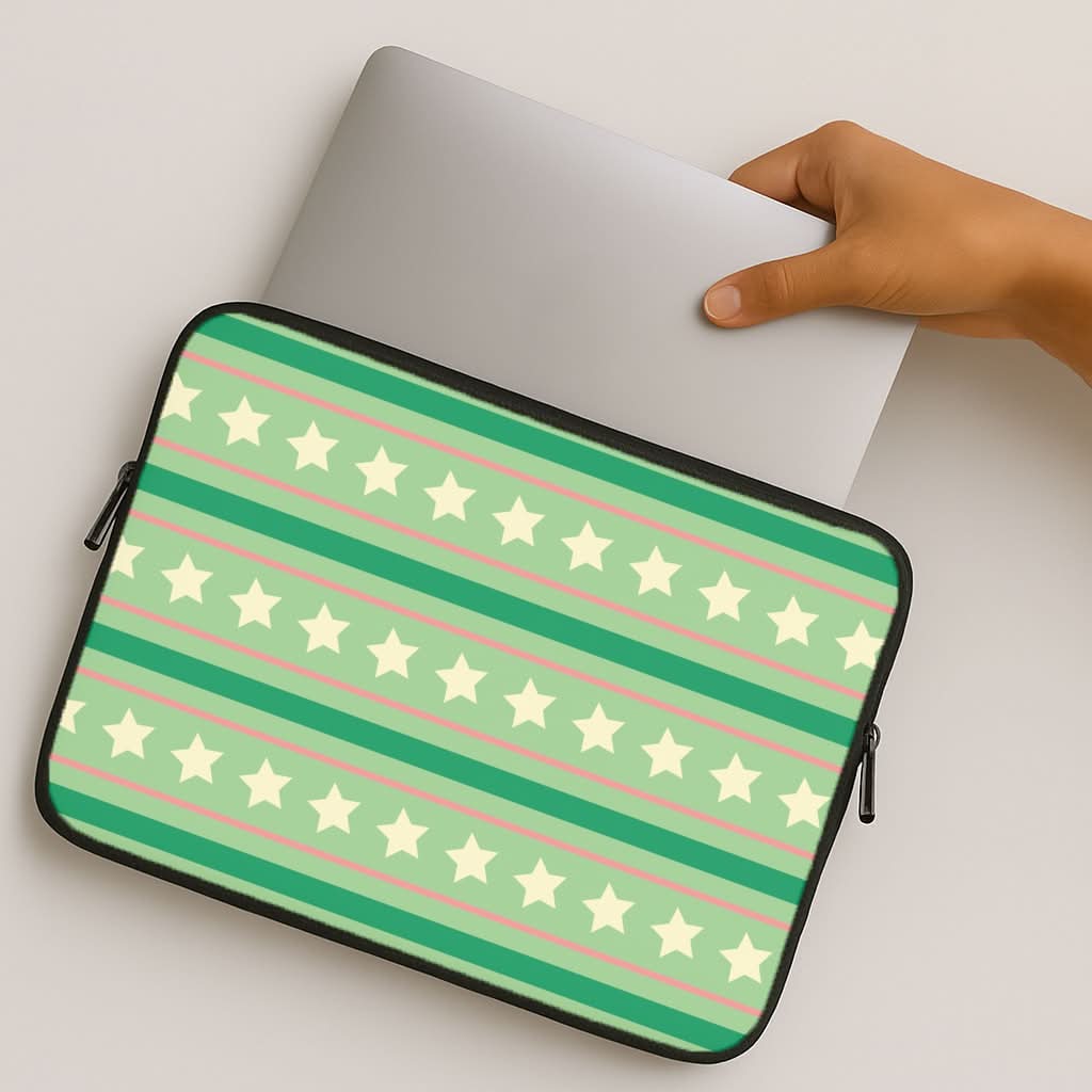 Stars And Stripes Christmas Pattern MacBook Cover