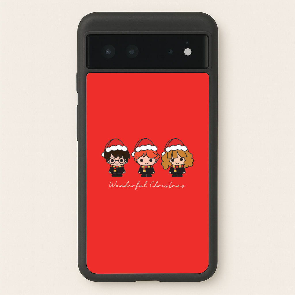 Wizards With Christmas Hats Google Pixel 6 Case