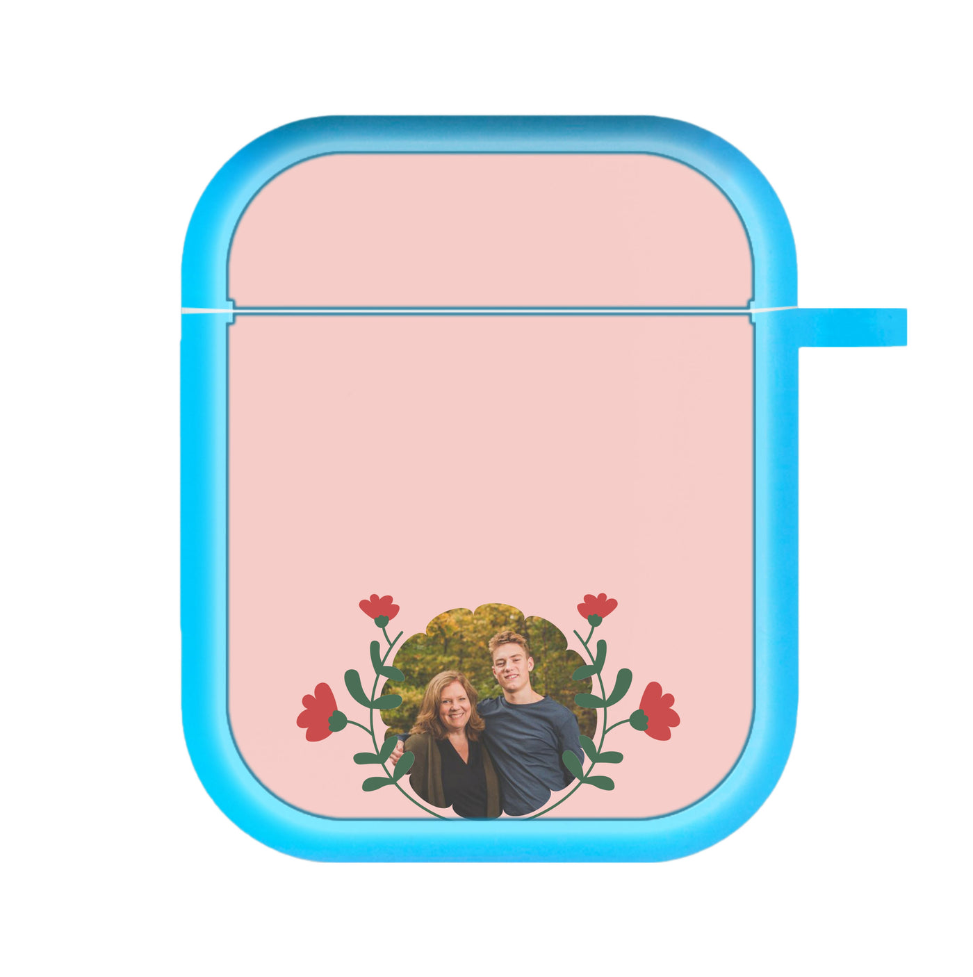 Red Flowers - Personalised Mother's Day AirPods Case