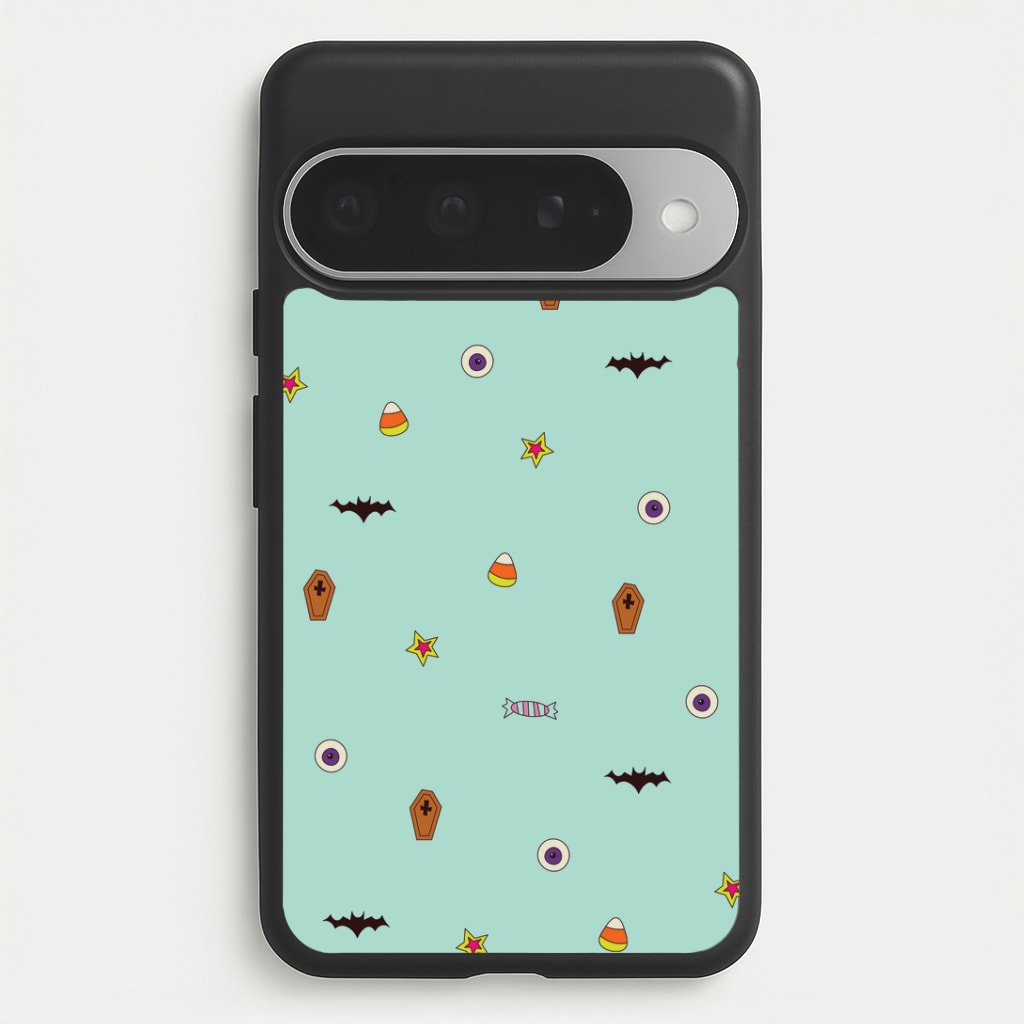 Minature Halloween Cartoons Pattern Google Pixel 10 Pro XL Case