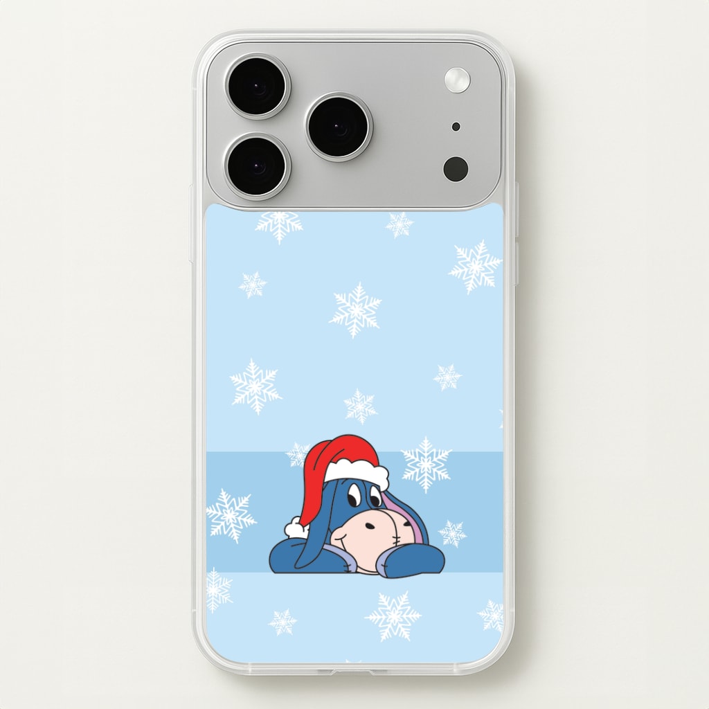 Cartoon Donkey Snowflakes iPhone 17 Pro Case
