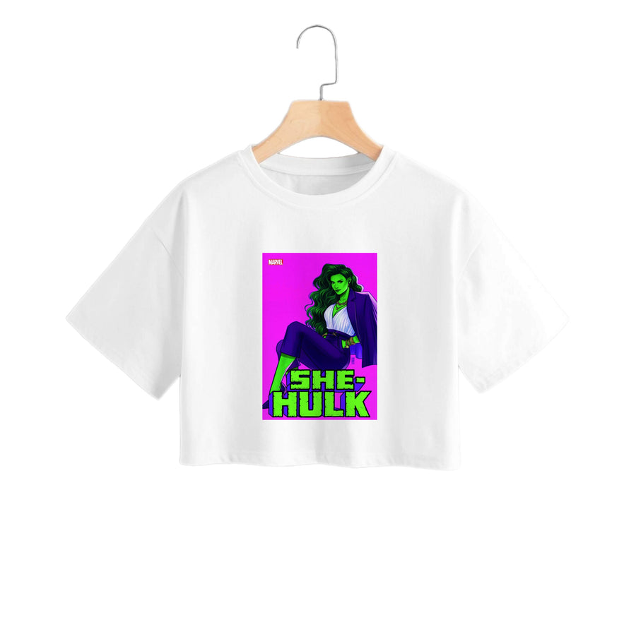 Suited Up - She Hulk Crop Top