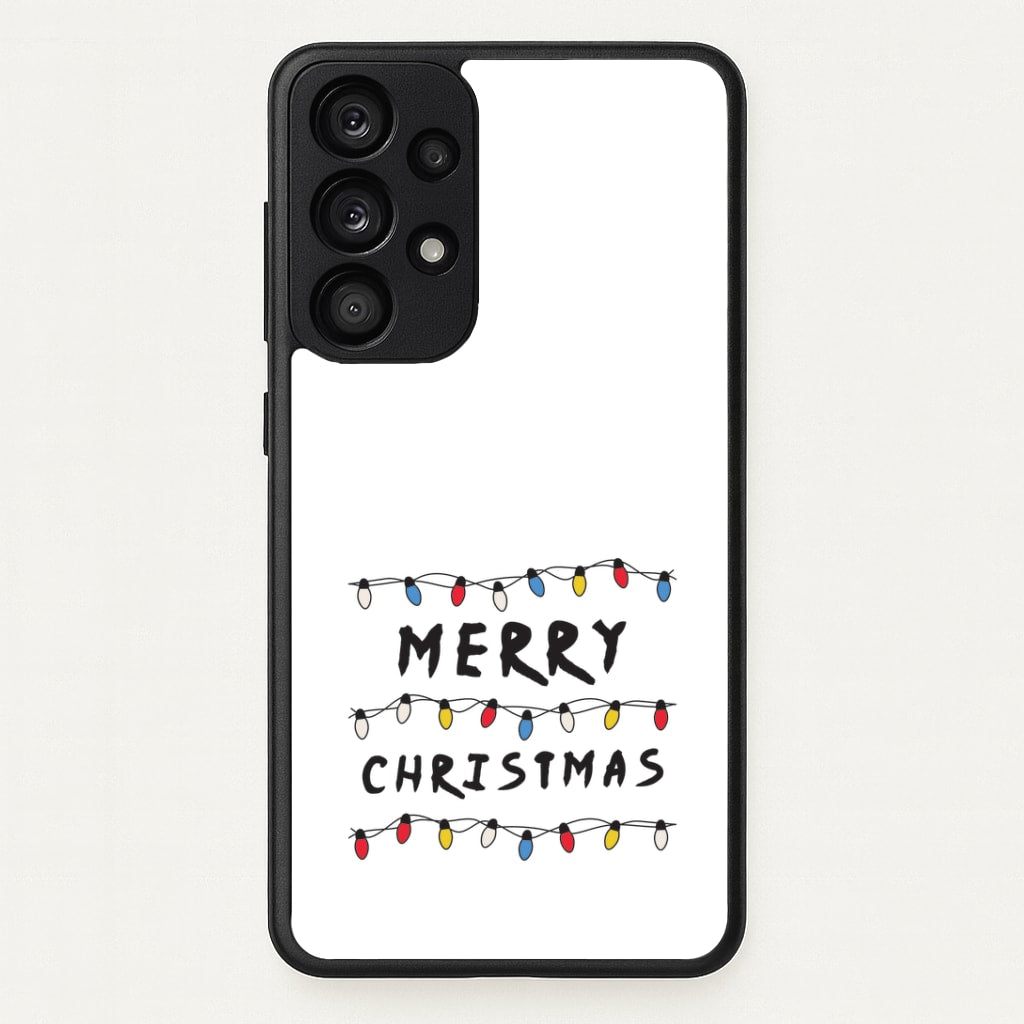 Merry Christmas String Lights Galaxy A53 Case