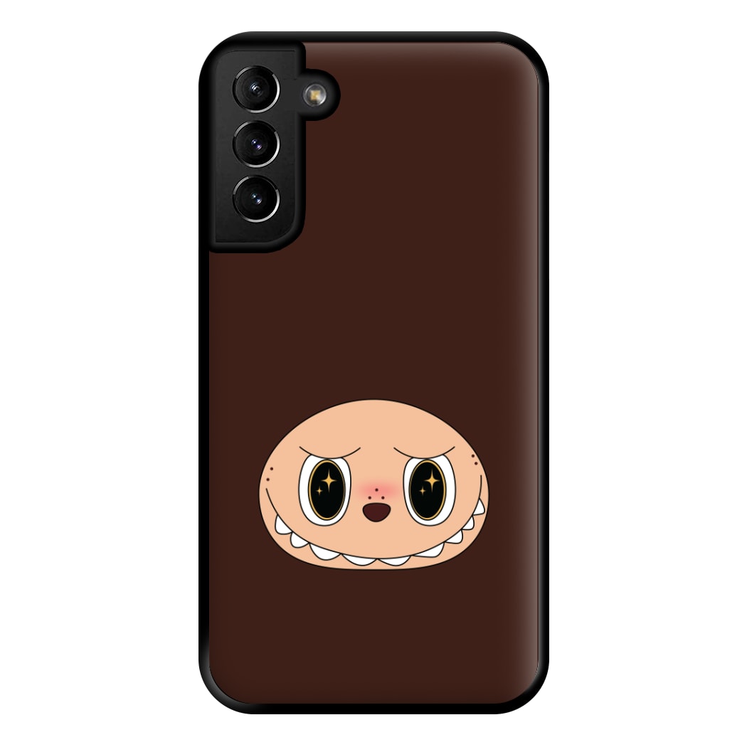 Cute Brown Monster Face Galaxy S21 Plus Case