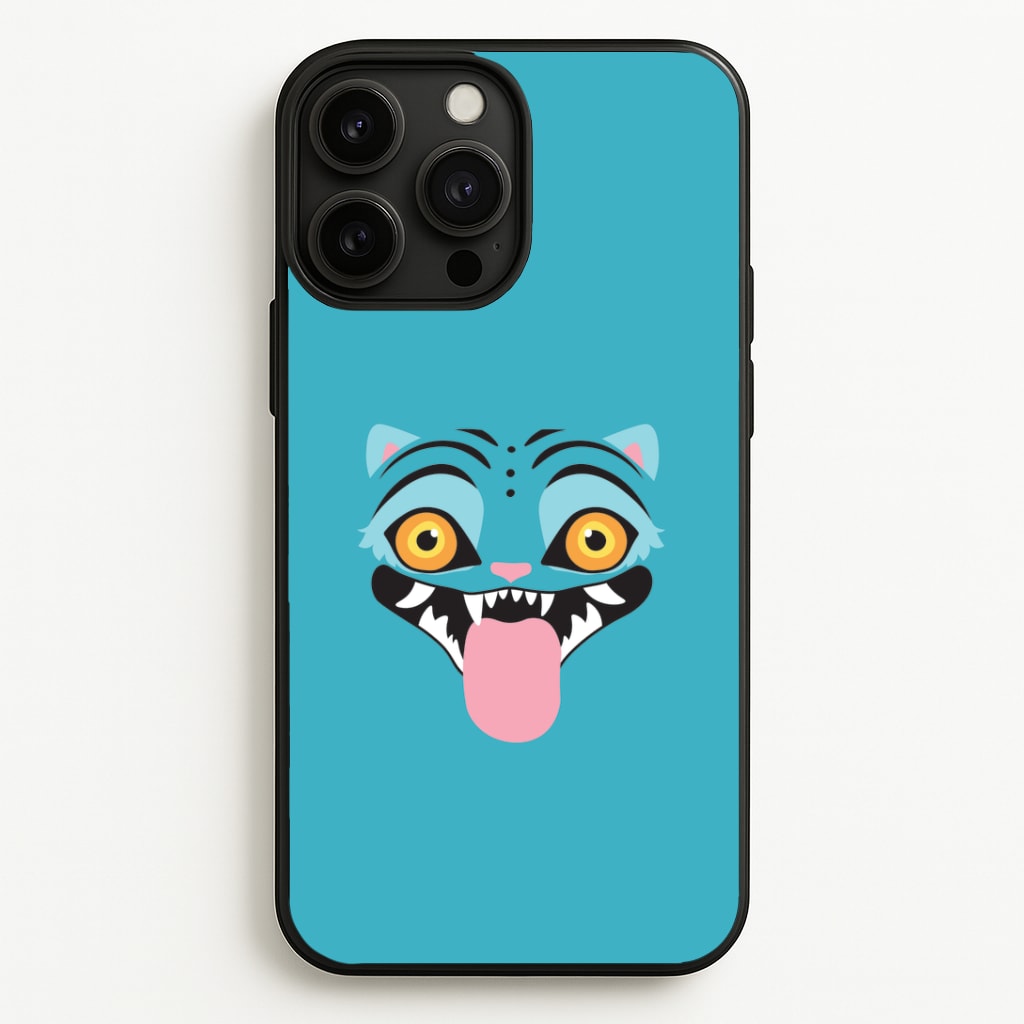 Demon Cat Face iPhone 13 Pro Max Case