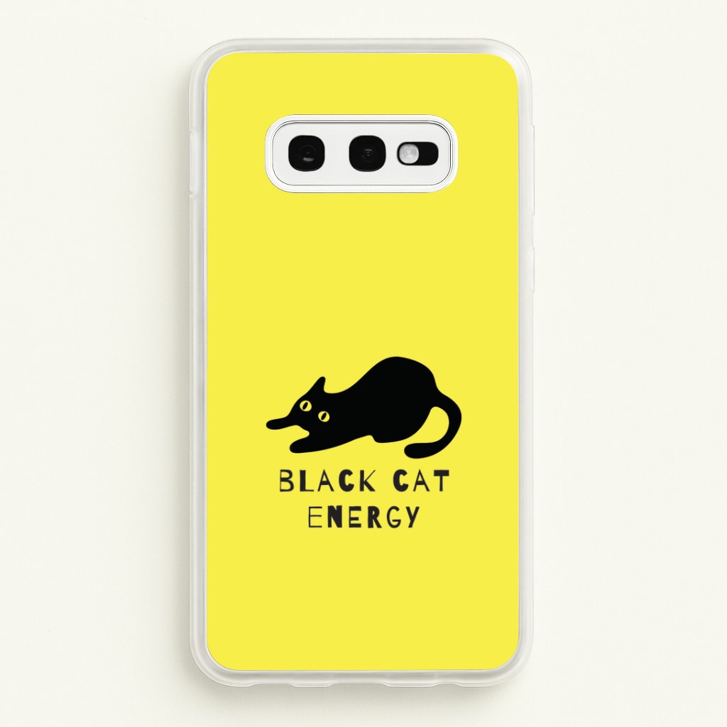 Black Cat Energy Galaxy S10e Case