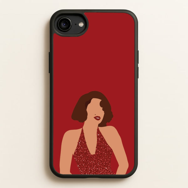 Red Sparkly Dress iPhone 6 / 7 / 8 / SE Case