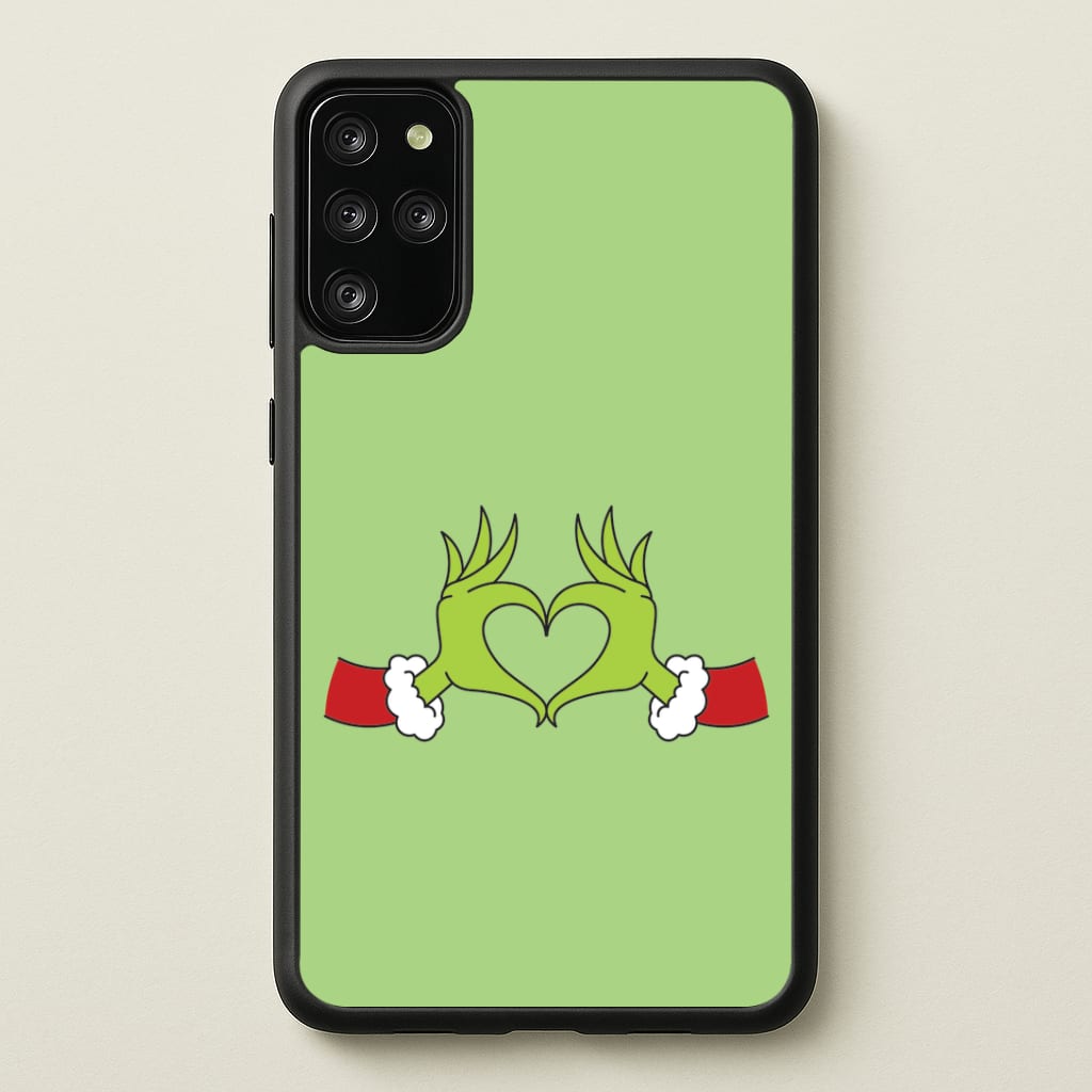 Christmas Green Heart Galaxy S20 Plus Case