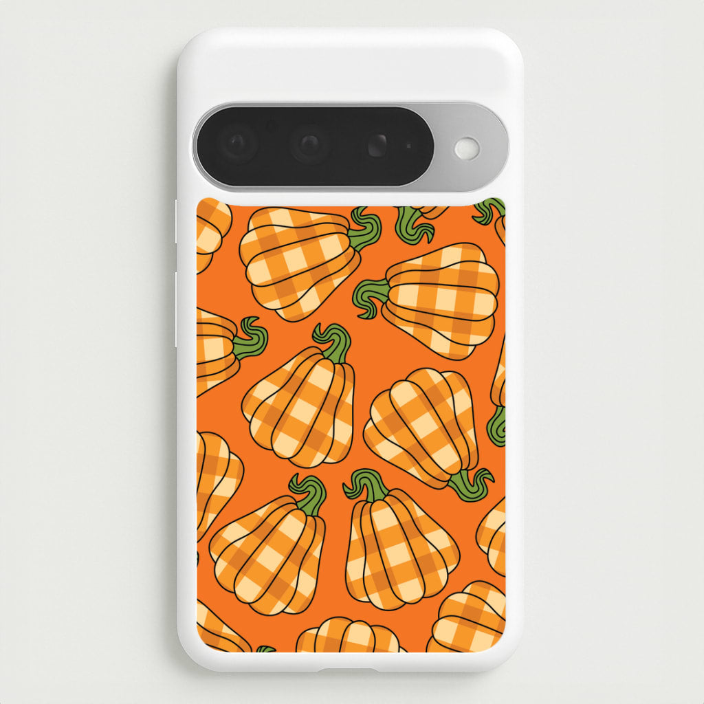 Tartan Pumpkins Pattern Google Pixel 10 Pro XL Case