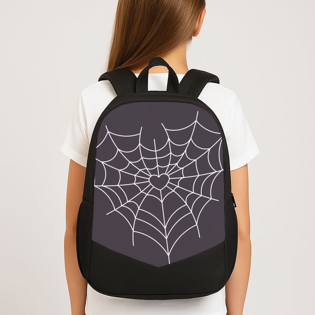 Spiderweb Hearts I School Bag