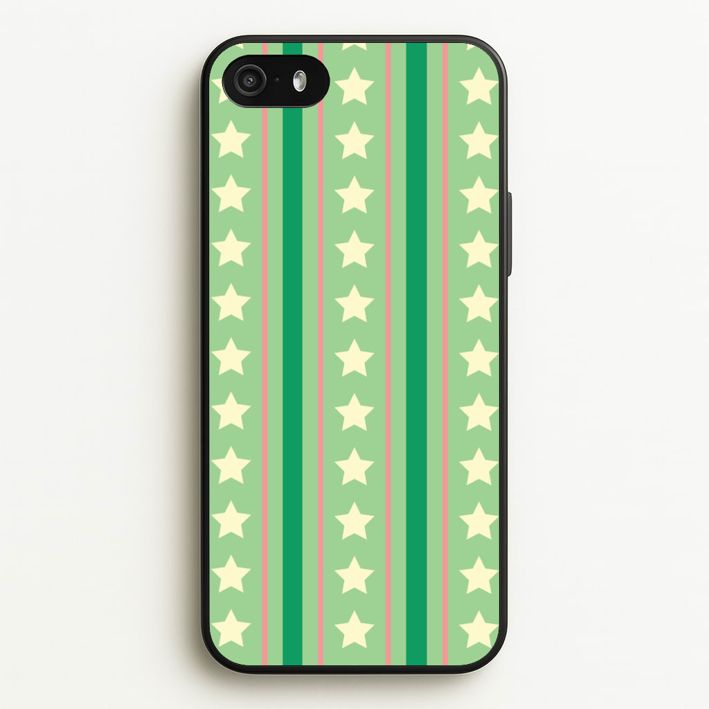 Stars And Stripes Christmas Pattern iPhone 5 / 5s / SE 2016 Case