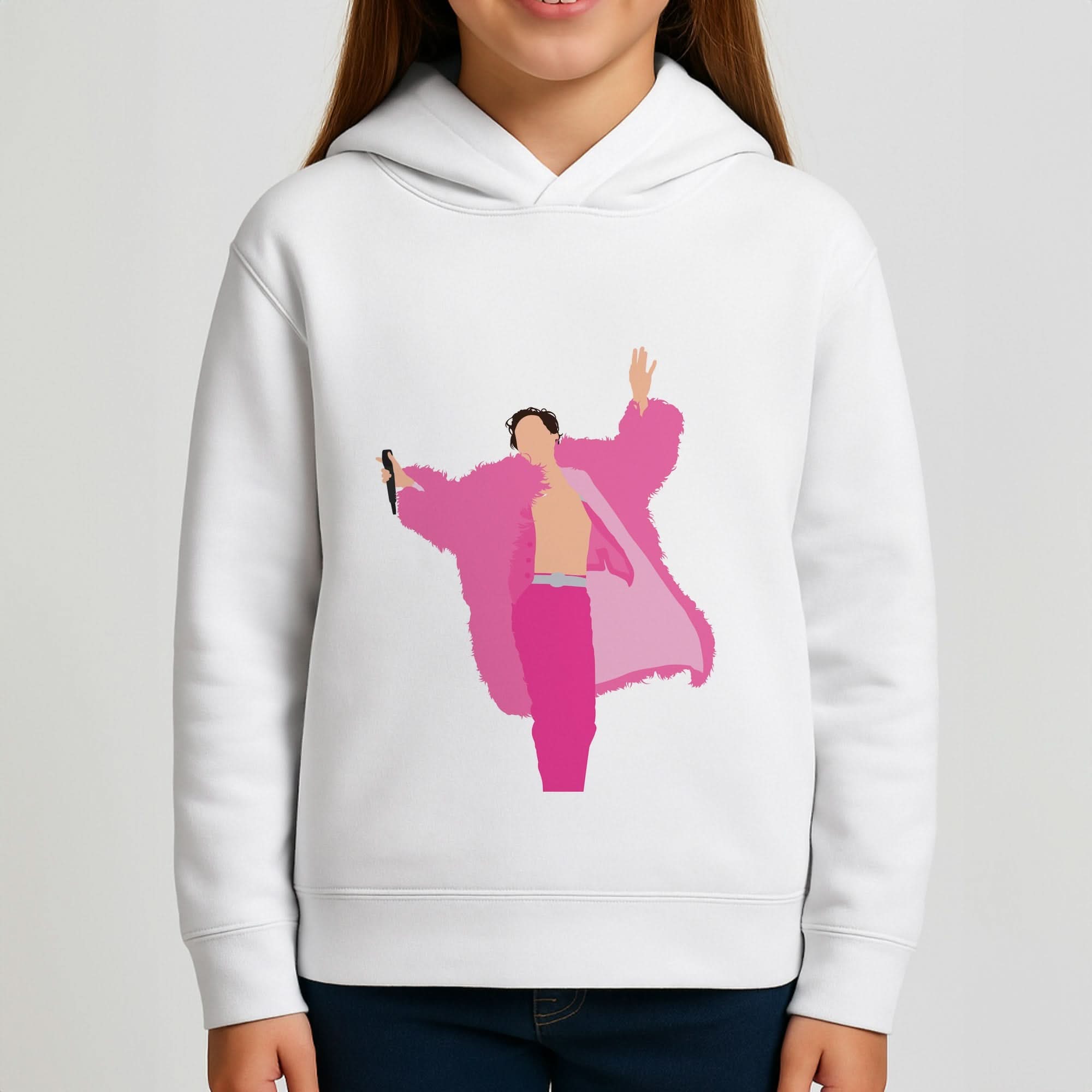 Harry Pink Coat Girls Hoodie
