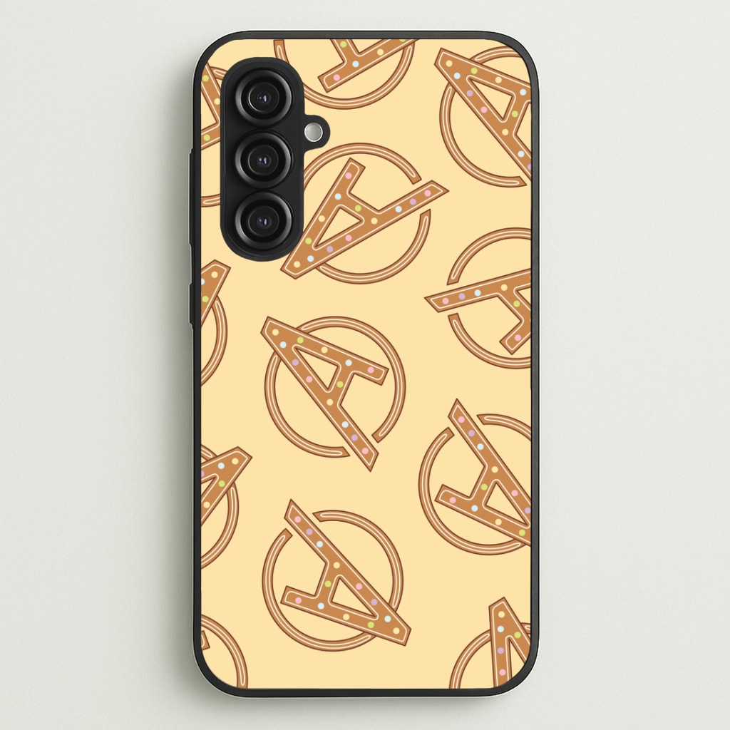Superhero Team Gingerbread Pattern Galaxy S23FE Case