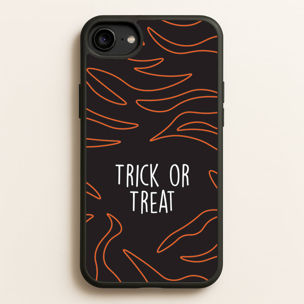 Zebra Print Trick Or Treat iPhone 6 / 7 / 8 / SE Case