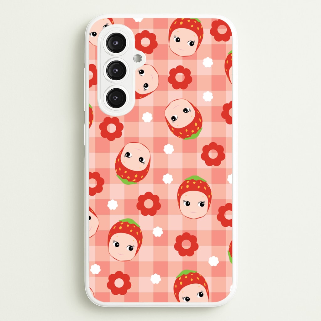 Strawberry Angel Pattern Galaxy S23FE Case