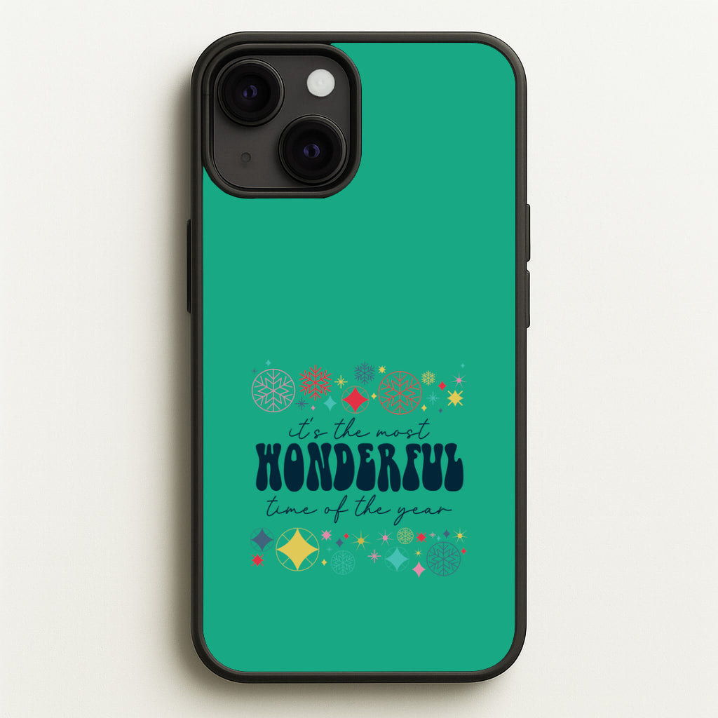 The Most Wonderful Time Of The Year Geometric iPhone 13 Mini Case