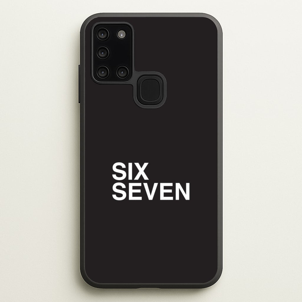 6 7 Black Galaxy A21s Case