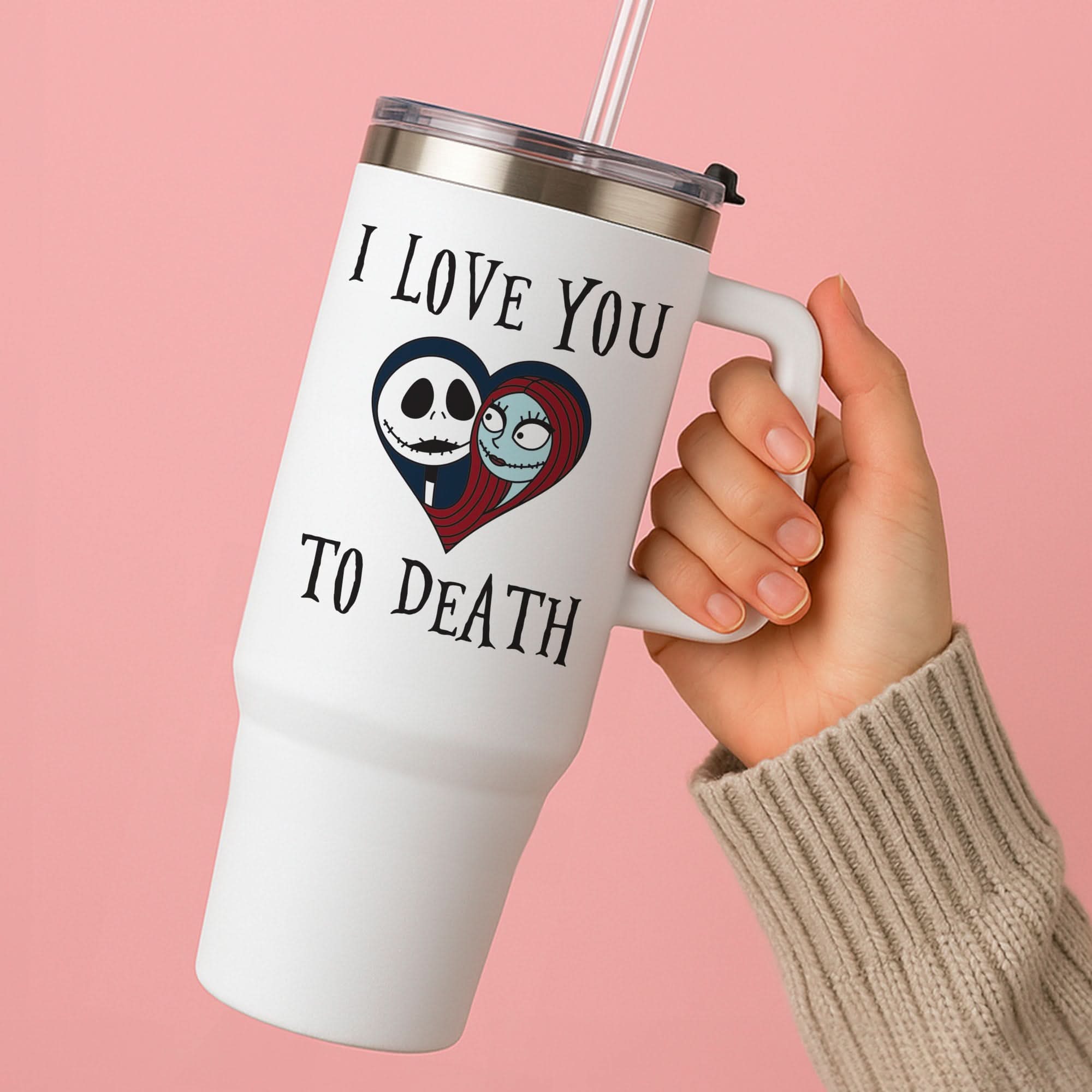 I Love You To Death Heart Tumbler