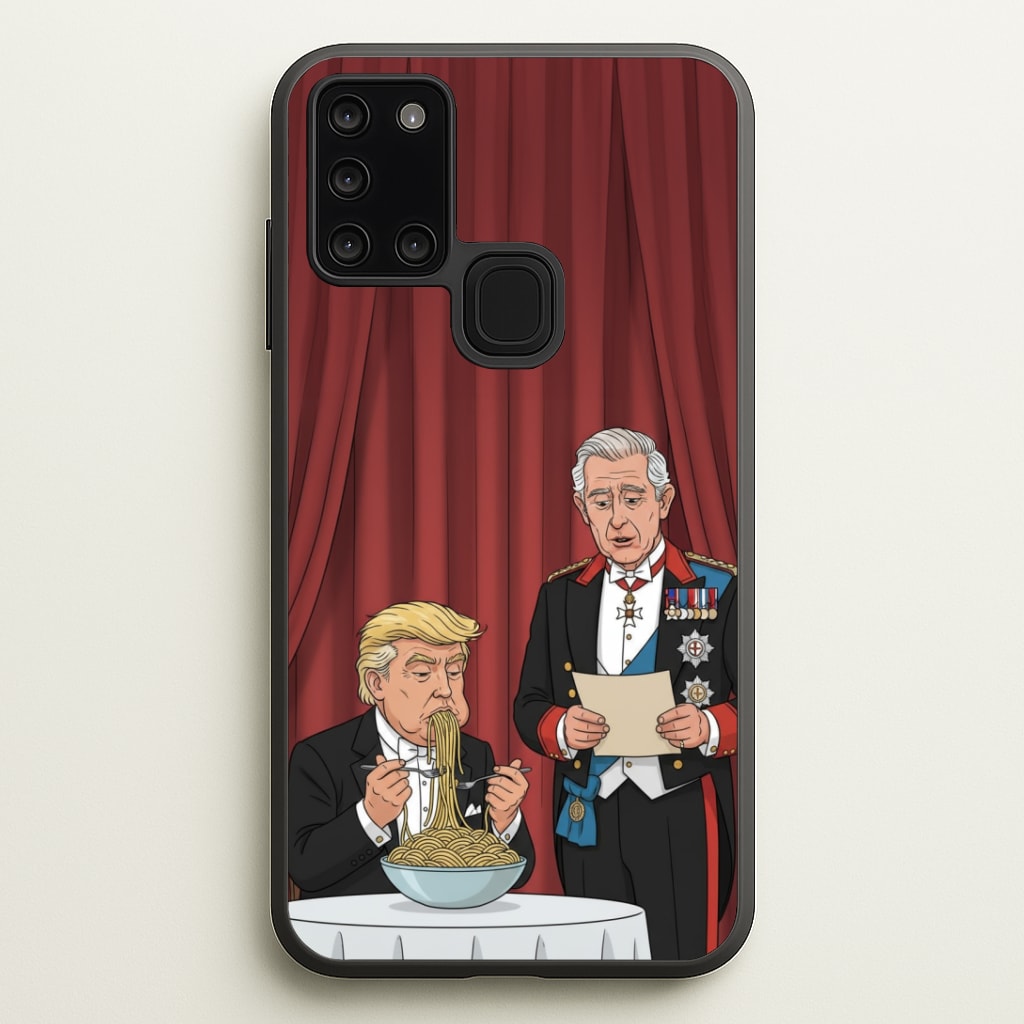 Charles & Donald's Spaghetti Galaxy A21s Case