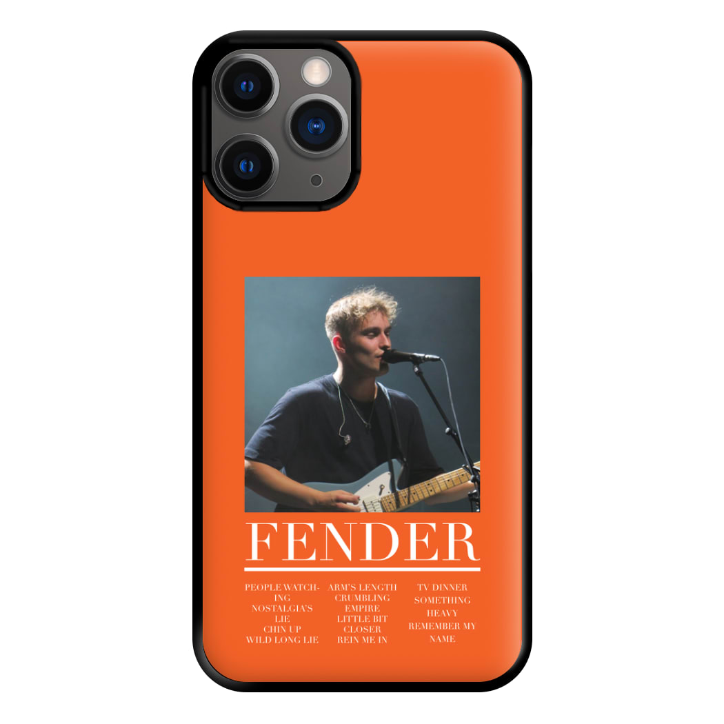 Fender Orange Song List iPhone 12 Pro Max Case
