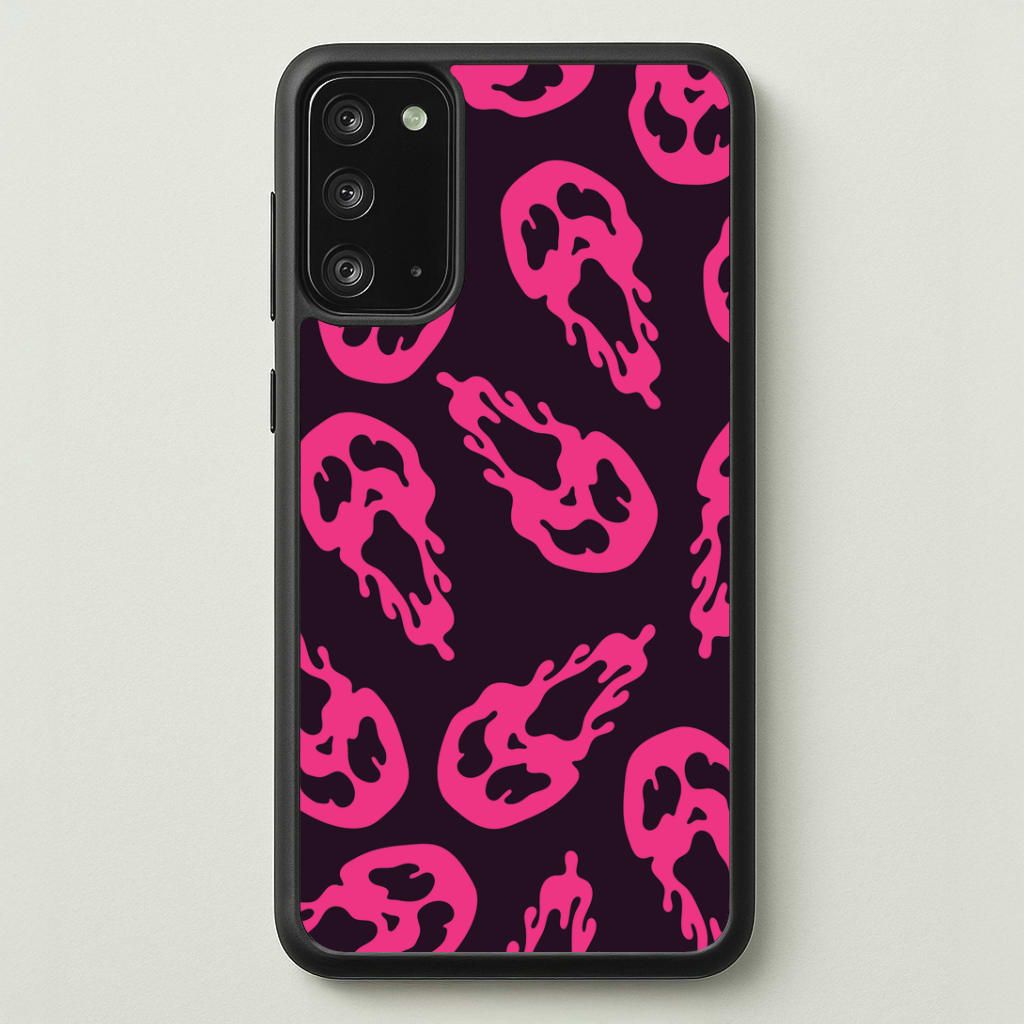 Trippy Ghost Face Pattern Galaxy Note 20 Case