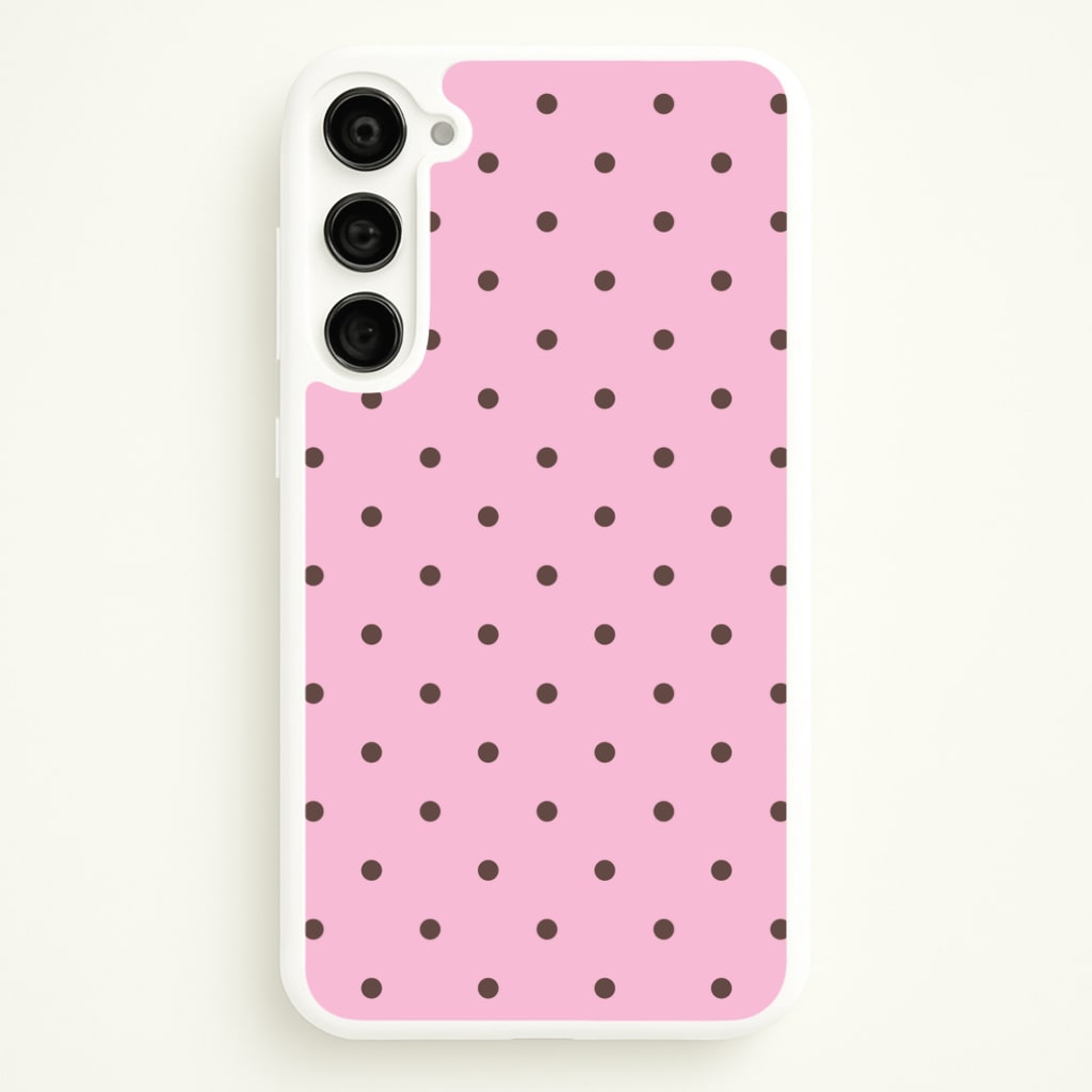 Strawberry Polka Dots Galaxy S23 Case