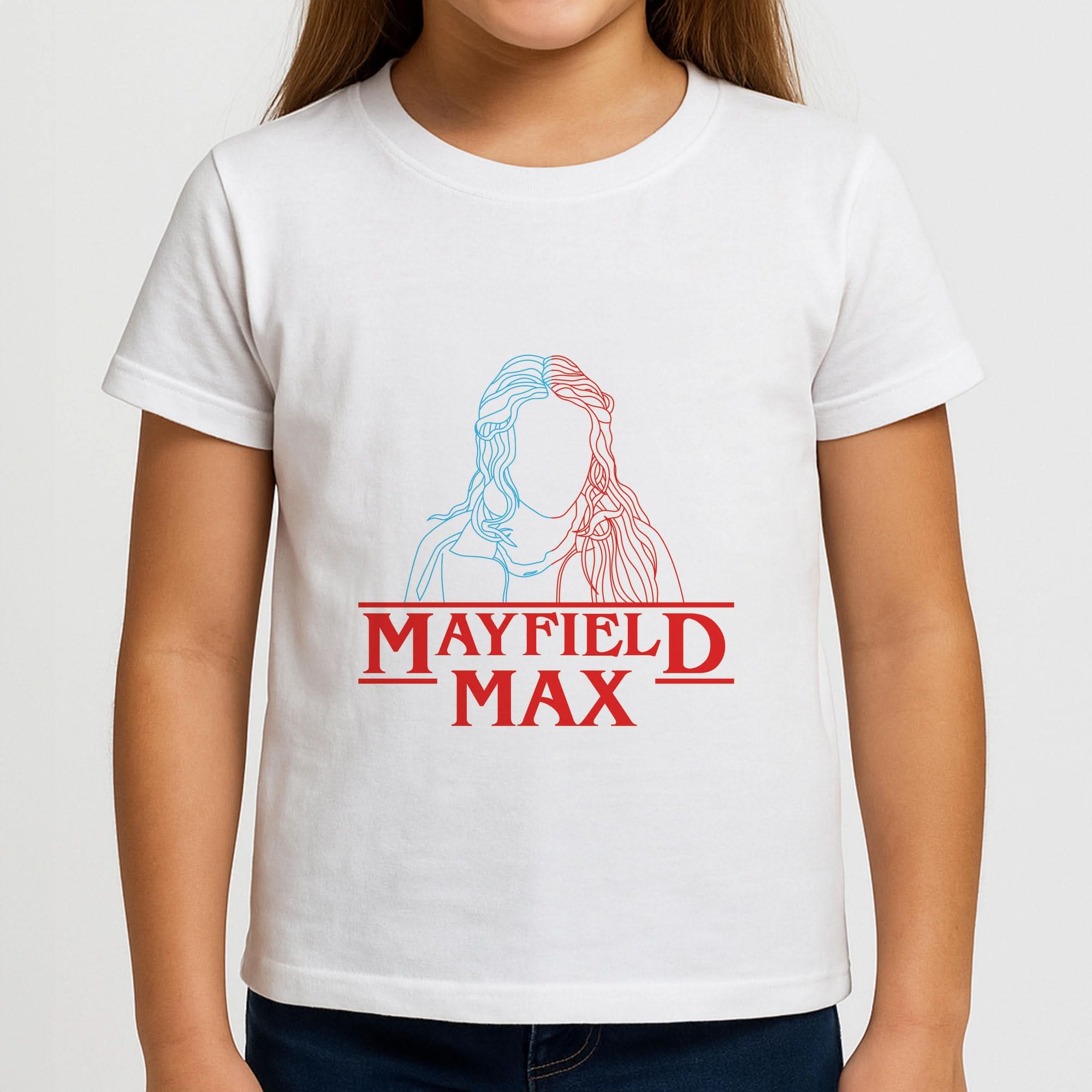Blue And Red Max Girls T-Shirt