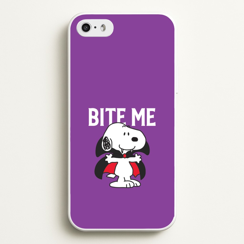 Bite Me Cartoon Beagle iPhone 5 / 5s / SE 2016 Case