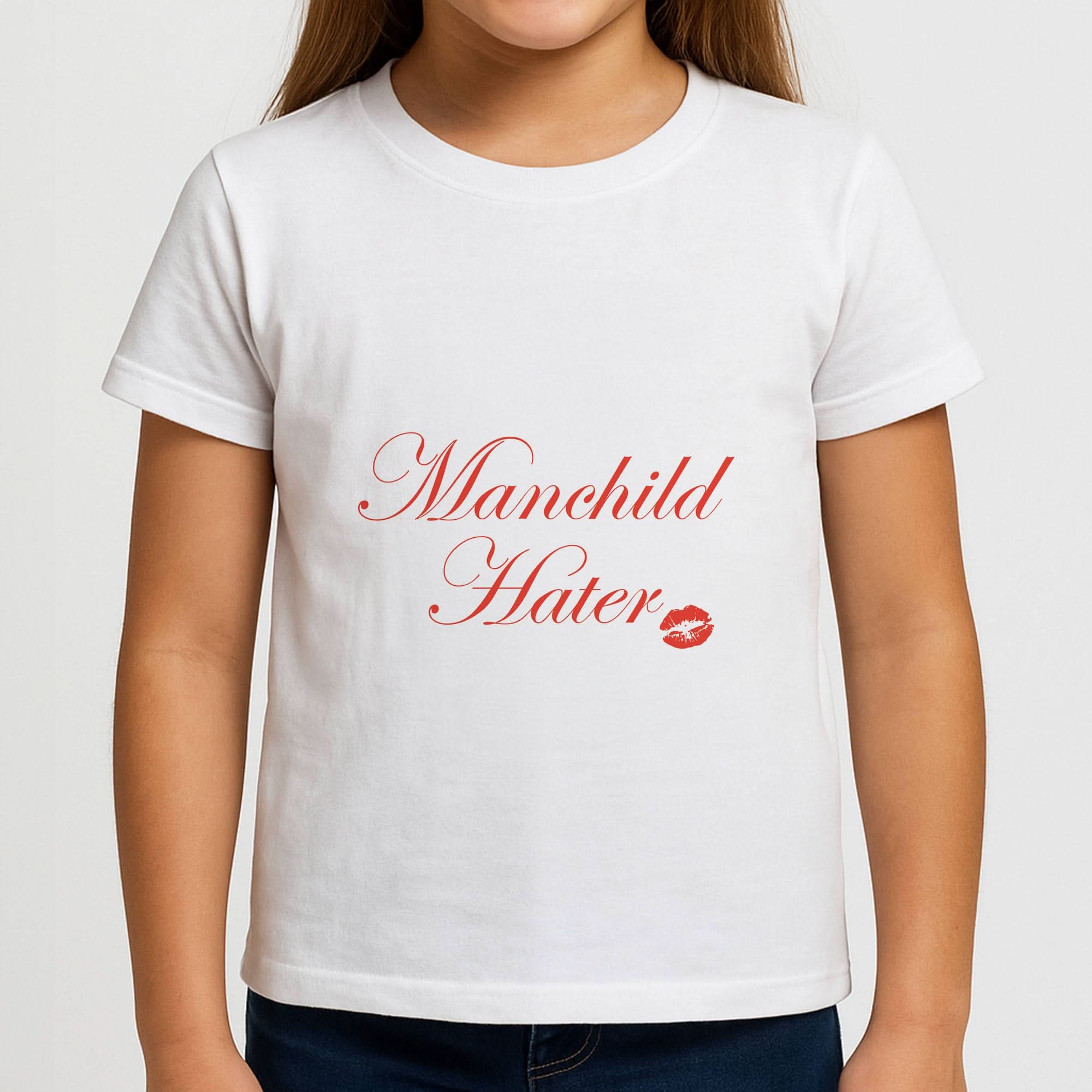 Manchild Hater Girls T-Shirt