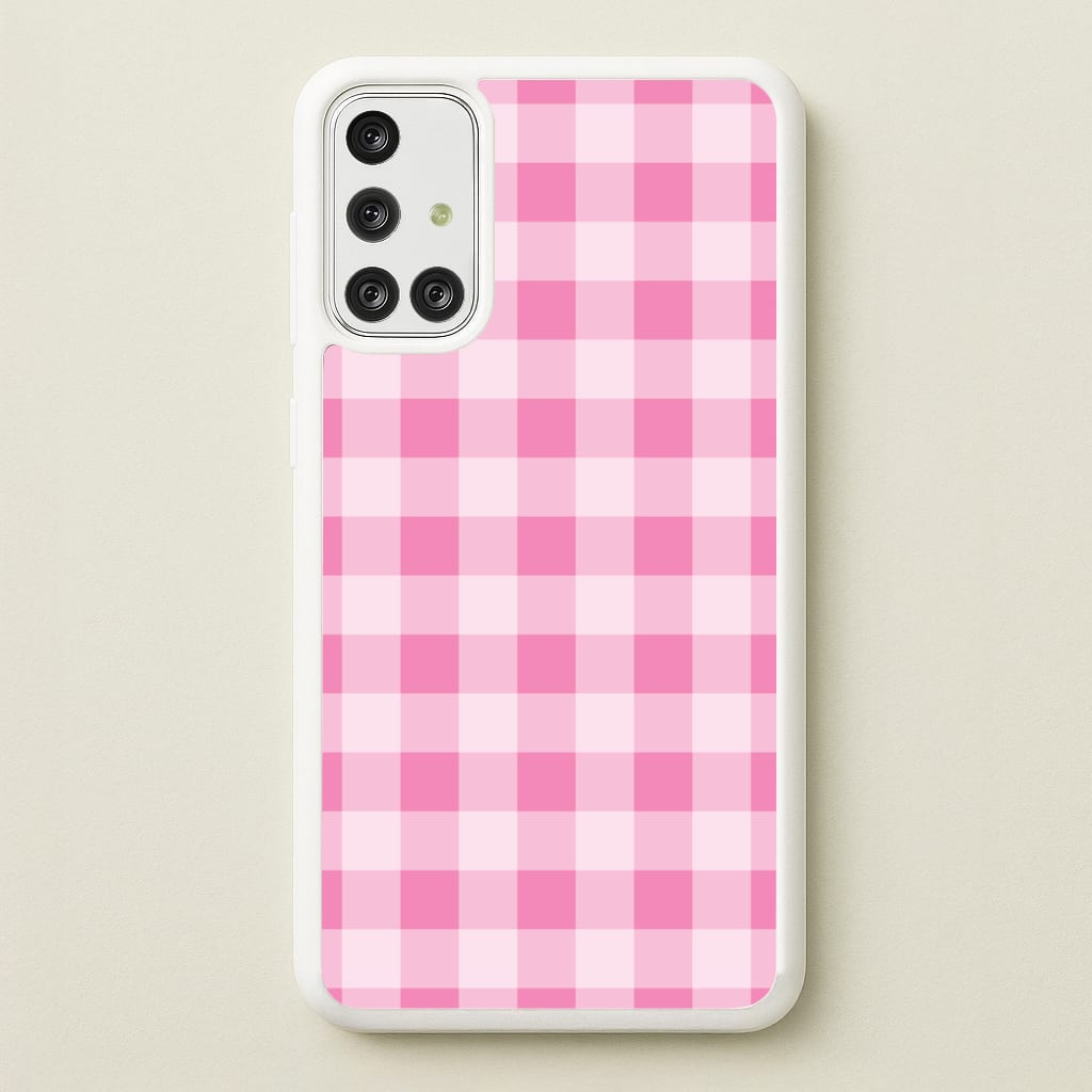 Strawberry Gingham Galaxy A71 Case