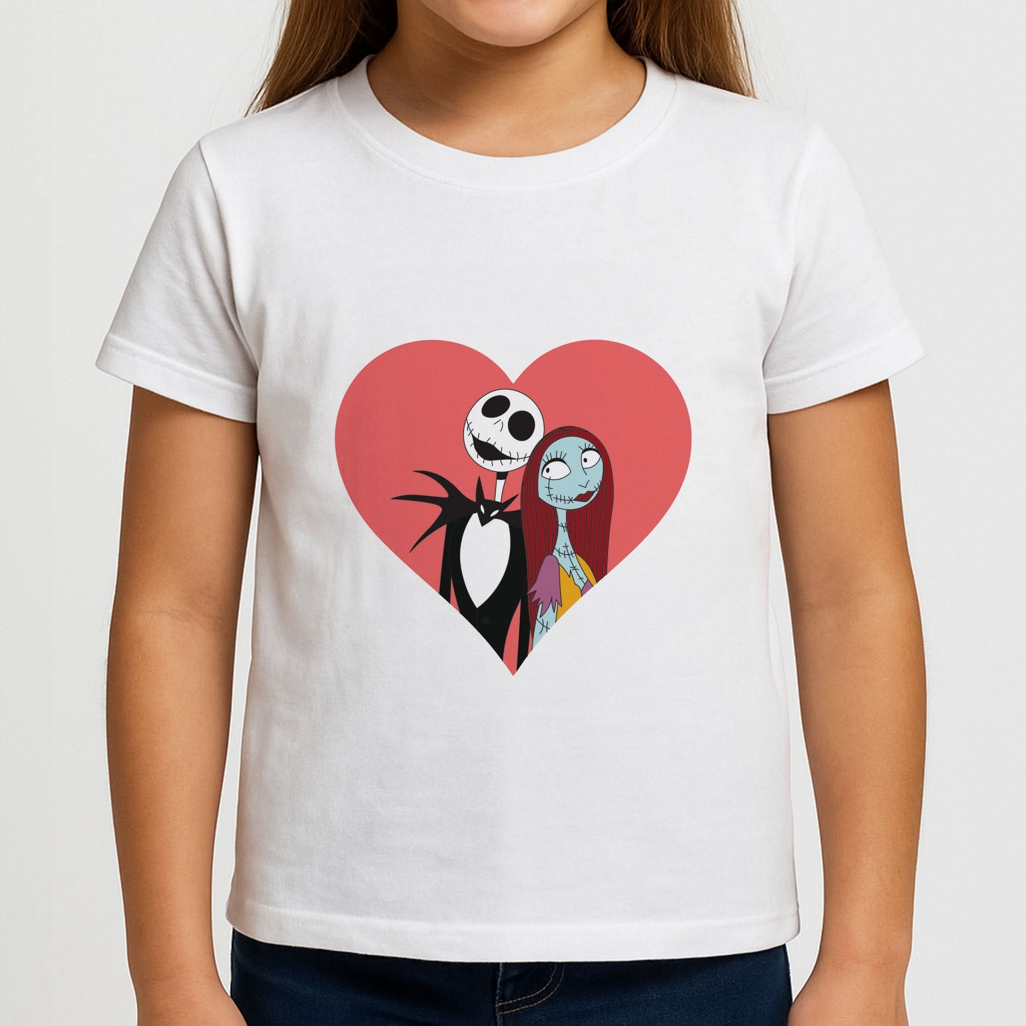 J And S Heart Girls T-Shirt