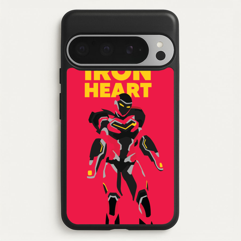Metal Heart Hero Standing Google Pixel 9 Pro XL Case