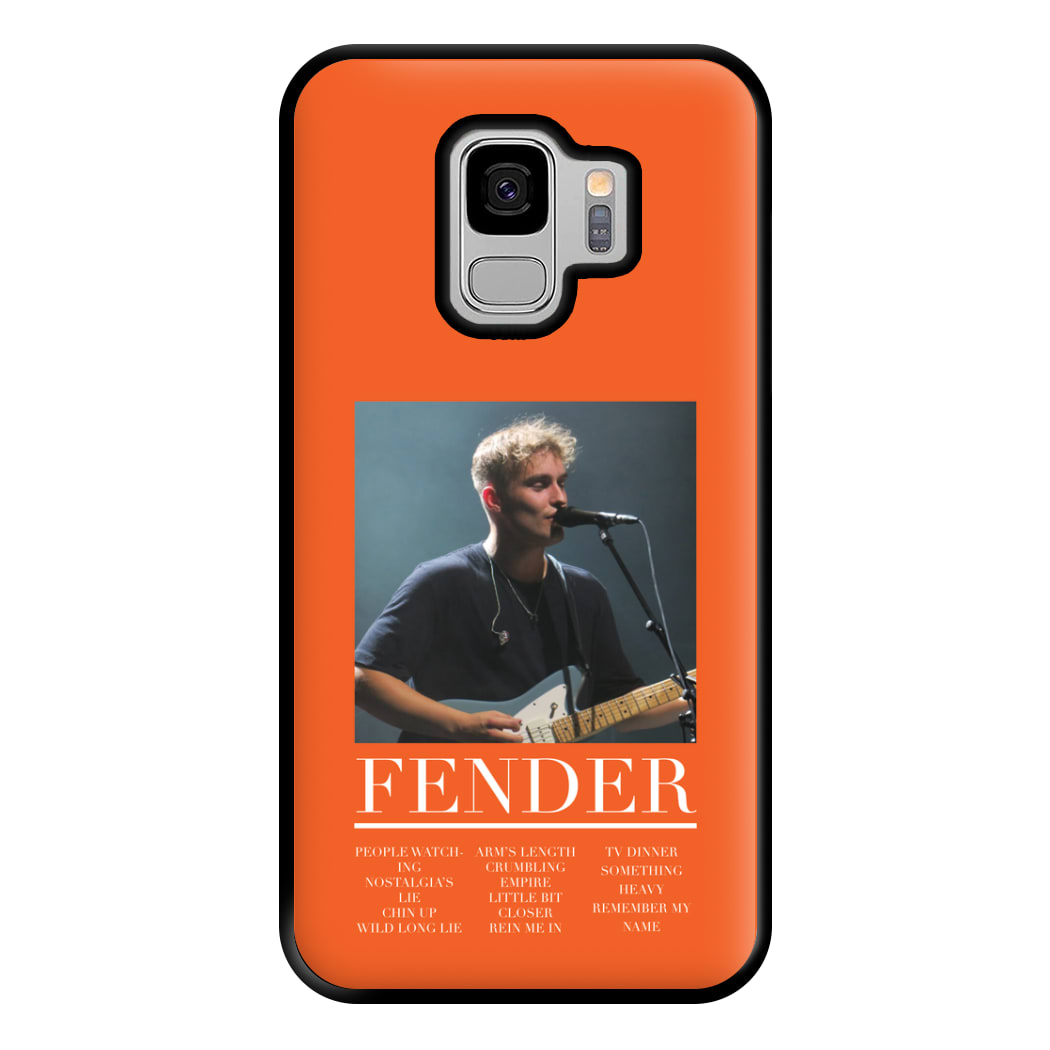 Fender Orange Song List Galaxy S9 Plus Case