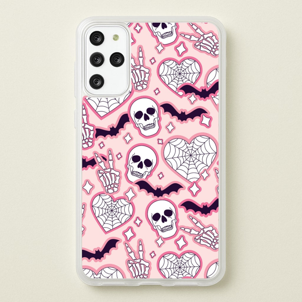 Cute Halloween Stickers Pattern Galaxy S20 Plus Case
