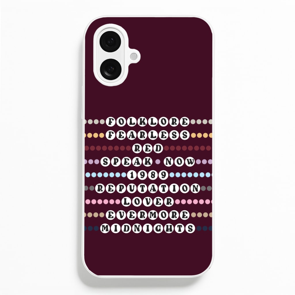 Concert Bracelets iPhone 16 Plus Case