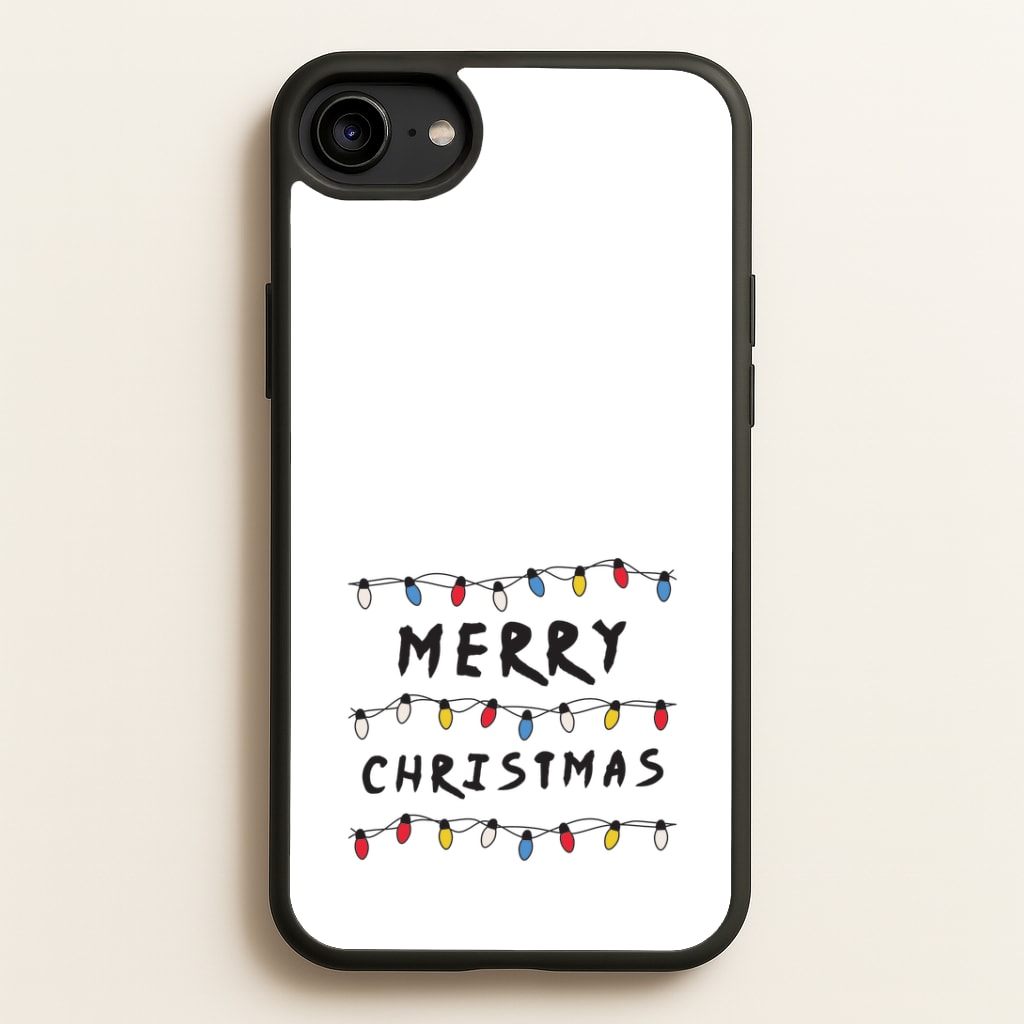 Merry Christmas String Lights iPhone 6 / 7 / 8 / SE Case